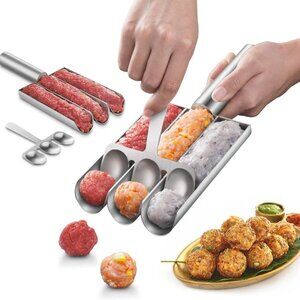Premium Quality Multi-function Triple Stainless Steel Meatball Maker 1 Pack